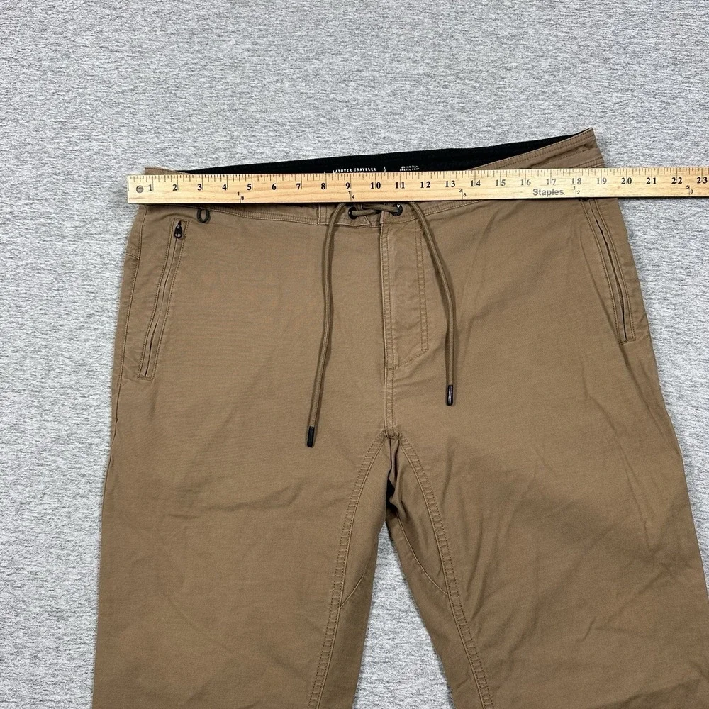 Roark Pants Mens 38 Brown Layover Traveler Everyday Zip Pockets Hiking Outdoors